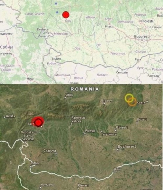 Днешното земетресение от 5,8 по Рихтер в Румъния е станало