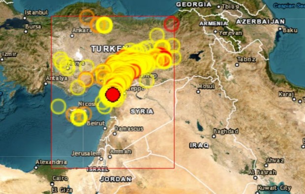 Земетресение от 6 3 удари границата между Турция и Сирия предаде
