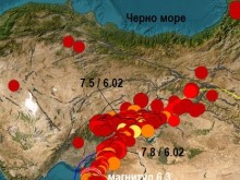 Земетръсната активизация в граничния регион Турция-Сирия се разгръща към юг