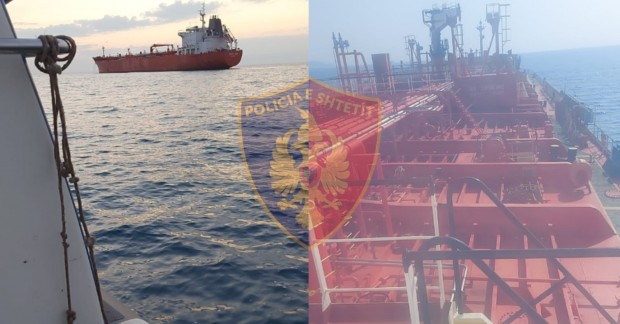 Албанската полиция е задържала кораб с контрабандно руско гориво