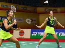 Габриела и Стефани Стоеви отпаднаха на четвъртфиналите на турнир по бадминтон в Германия