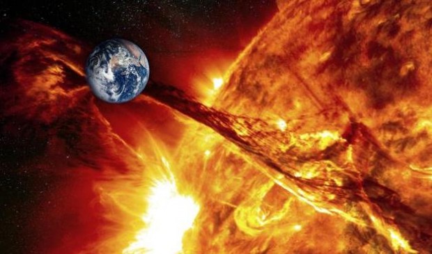 Космическо време е въздействието на Слънцето върху цялата Слънчева система