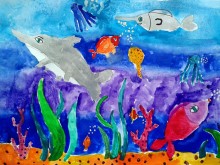 Канят деца да рисуват на тема "Водата е живот"