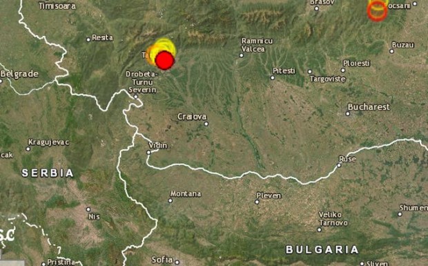 Силно земетресение бе регистрирано в Румъния преди минути То е