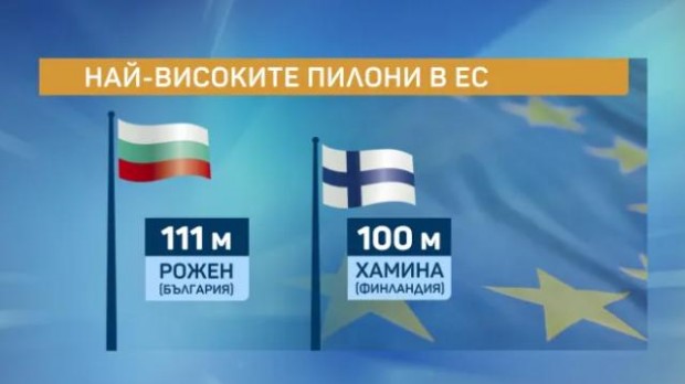 Казаха кога България ще издигне своя трибагреник на най-високия пилон в ЕС