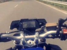 Моторист засне собствените си безразсъдност и нарушения, вдигна почти 200 км/ч