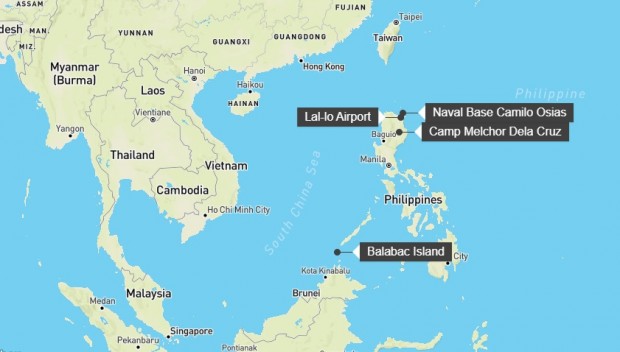 Филипините дадоха достъп на САЩ до четири бази в близост до Тайван и Южнокитайско море