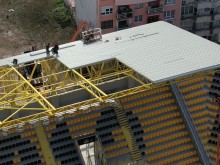 Кадри от дрон: Здрава работа кипи на стадион "Христо Ботев" в Пловдив