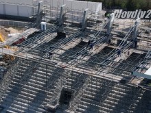 Гледайте! Напредва работата по двете трибуни на стадион "Локомотив"