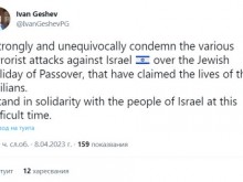 Гешев излезе с позиция срещу атаките в Израел