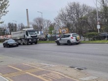 Джип е с материални щети след инцидент в Пловдив