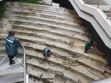 Ударно започна почистването на един от туристическите обекти в Пловдив