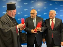 Борисов посрещна новоизбраното ръководство на Българския екзархийски църковен вакъф в централата на ГЕРБ