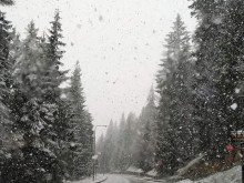 Сняг вали по проходите "Пампорово" и "Превала" в област Смолян