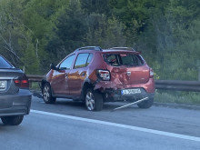 Катастрофа на автомагистрала "Тракия" затруднява движението в посока Пловдив
