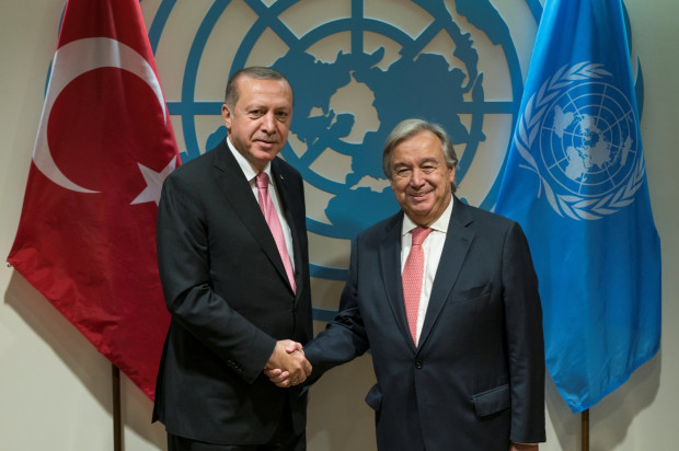 Ердоган и Гутериш са обсъдили зърнената сделка и руския тръбопровод за амоняк