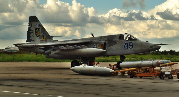 Украинските Су-25 бяха оборудвани с американски ракети Zuni