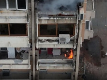 Вижте ексклузивни кадри от пожара в центъра на Пловдив