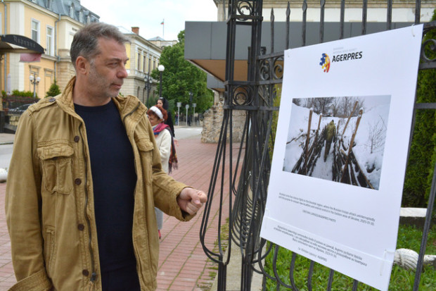 TD Изложбата Една година война в Украйна на румънската национална информационна