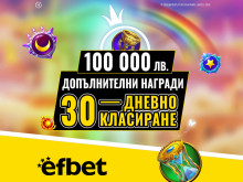 100 000 лева очакват новите си притежатели от "Слот Маратона" на efbet