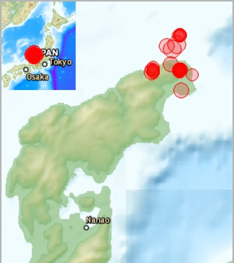 Седмица сеизмична активизация на остров Хоншю, Япония