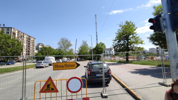 Затвориха част от булевард в Пловдив заради строежа на нов огромен жилищен комплекс