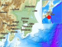 Рой от земетресения край архипелага Идзу, Япония