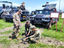 Военнослужещи от Сухопътните войски участват в учението в Румъния