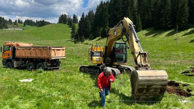 Първата копка за изграждане на 111-метровия Пилон Рожен“ в Родопите