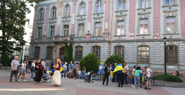 Протестното шествие събра украинци и българи в Пловдив