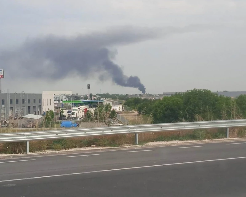 Голям пожар близо до Пловдив!