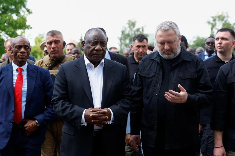 Африканската делегация се е укрила в бомбоубежище при атаката срещу Киев