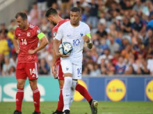 Франция се задоволи само с три гола във вратата на Гибралтар
