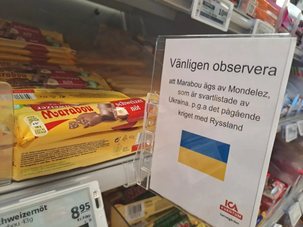 Супермаркети в Швеция предупреждават купувачите че Монделийз произвеждащ освен другите