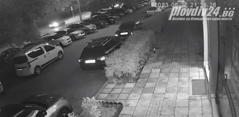 Ексклузивно: Видео със звук от момента на инцидента в Пловдив, чува се силен удар!