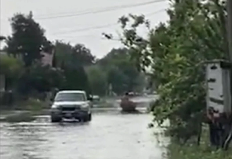 Козлодуй под вода след проливен дъжд