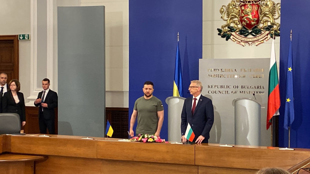 Николай Денков и Володимир Зеленски подписаха съвместна декларация за евроатлантическата интеграция