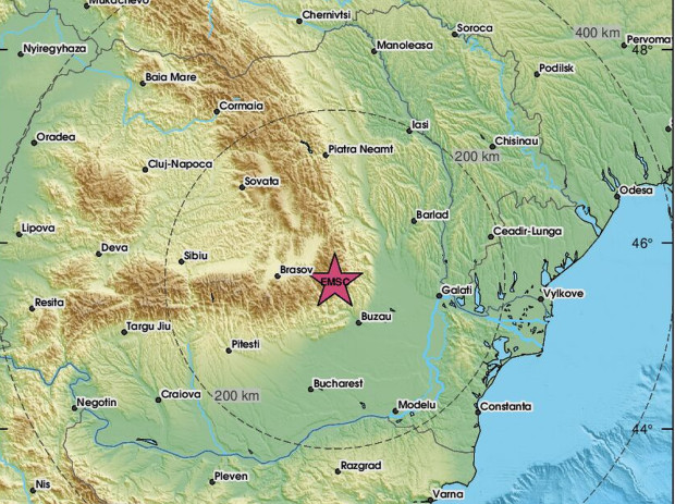 Земетресение с магнитуд 4 1 по Рихтер разтърси сеизмичния район Вранча