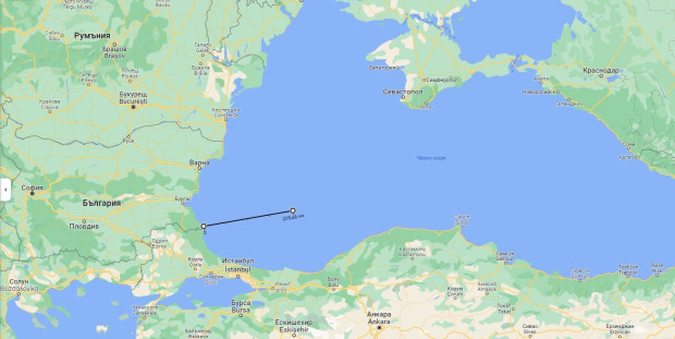 Руски военен хеликоптер Ка-27 унищожи морска мина, предполагаемо украинска, едва