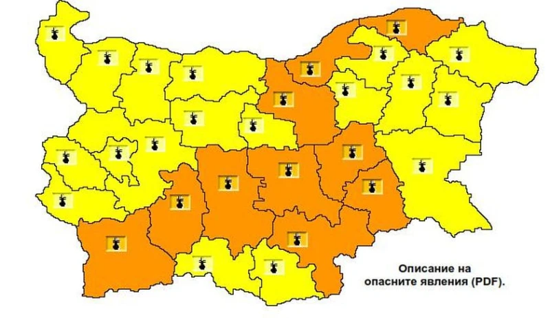 В 10 области температурите утре ще са екстремно високи