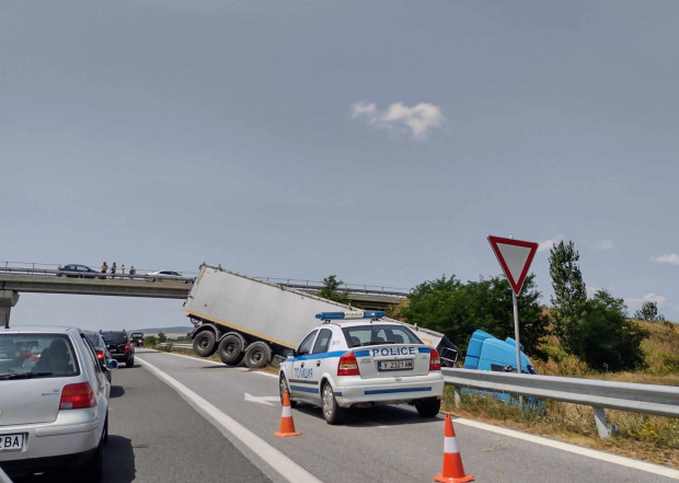 TD Километрично задръстване се е образувало на магистрала Тракия от Бургас