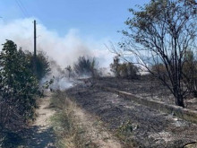 Пожарникарите не смогват да потушат огъня на Гребната база в Пловдив