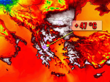 В Гърция регистрираха нов температурен рекорд - 46,4 градуса  