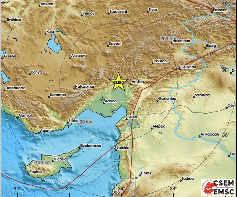 Земетресение с магнитуд 5.4 разтресе Централна Турция