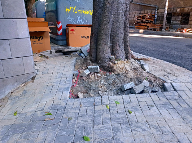 И новия ремонт на ул Александър Батенберг в Гръцката махала