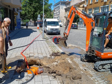 Авария оставя част от центъра на Пловдив без вода