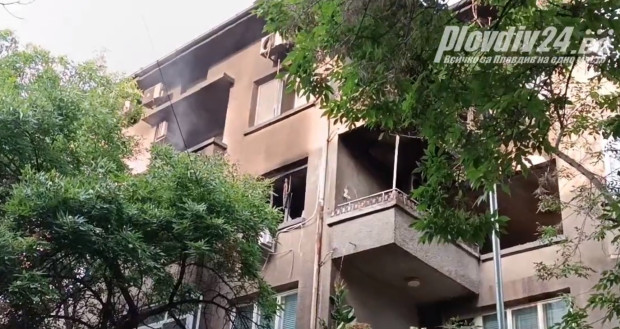 TD За голям пожар в центъра на Пловдив научи Plovdiv24 bg Той