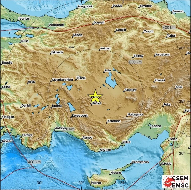 Ново земетресение с магнитуд 5.1 край Коня уплаши Турция
