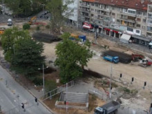 Ремонтите на кръговото на Централна гара в Пловдив продължават