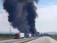 След като изгоря ТИР: Отвориха за движение АМ "Марица" в посока границата